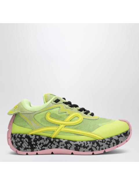 Loewe Loewe Green Pogo Sneakers In Technical Mesh And Leather Women