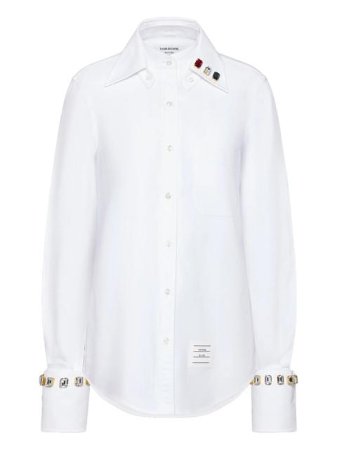 Thom Browne Swarovski Crystal Oxford Shirt Women