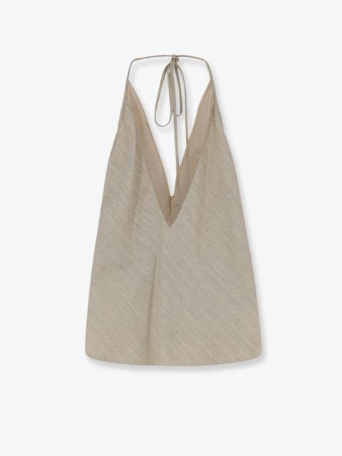 Other Designers Alysi Viscose And Linen Top