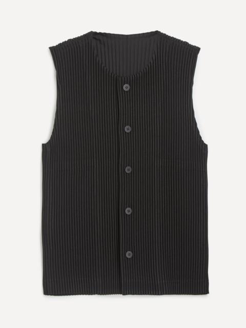 ISSEY MIYAKE KERSEY PLEATS Waistcoat