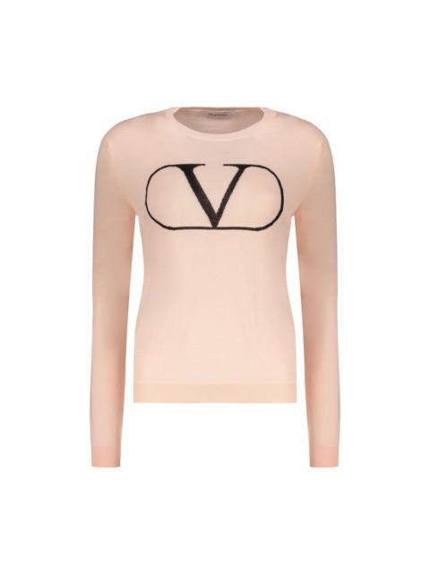 Valentino Valentino Womens Light Pink Wool Sweater