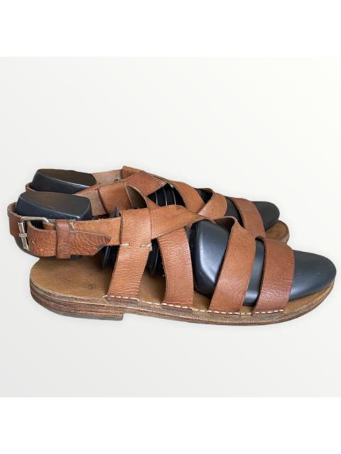 Margiela Brown Strap Leather Sandals