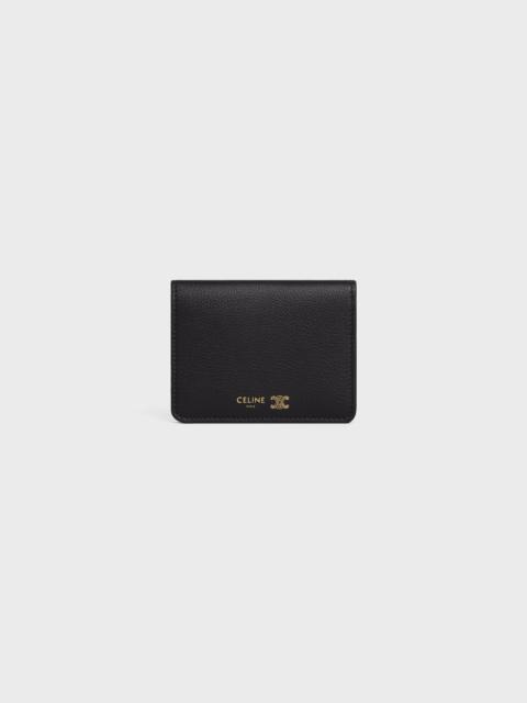 CELINE BI-FOLD CARD HOLDER IN SUPPLE GRAINED CALFSKIN