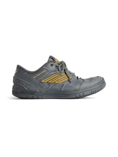 BALENCIAGA Men's Hamptons Worn-out Sneaker in Grey/yellow