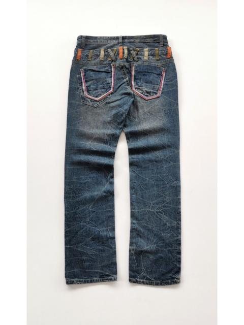 Other Designers 34/34 Sick Faded Detailed 🔥Unbrand Double Waist Jeans