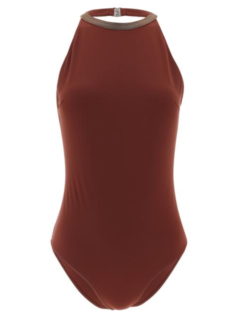 Brunello Cucinelli Brunello Cucinelli Women 'Precious Collar' One-Piece Swimsuit