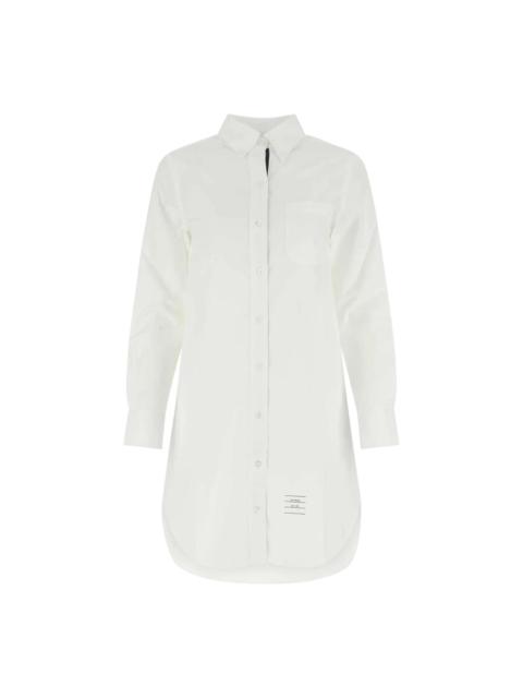 Thom Browne Poplin Mini Shirtdress Women