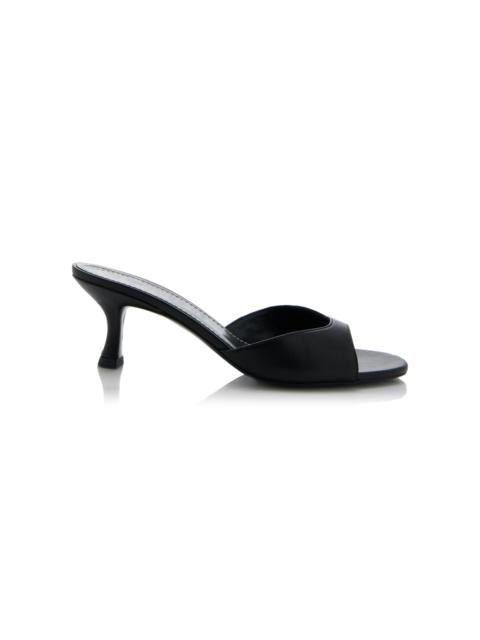 STAUD Brigette Leather Mules black