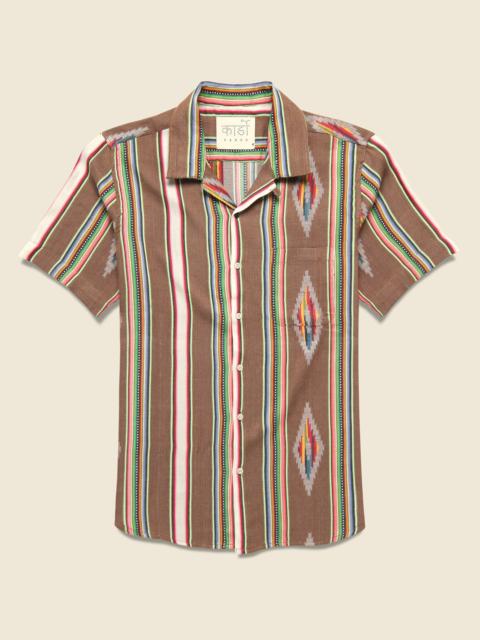 KARDO Handwoven Blanket Stripe Shirt - Nutshell
