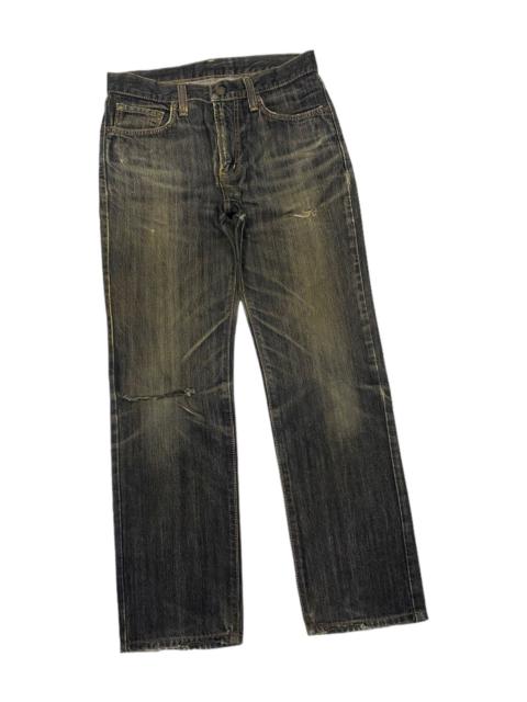 UNDERCOVER DISTRESSED DENIM EDWIN JAPAN UNDERCOVER STYLE DESIGN JEANS