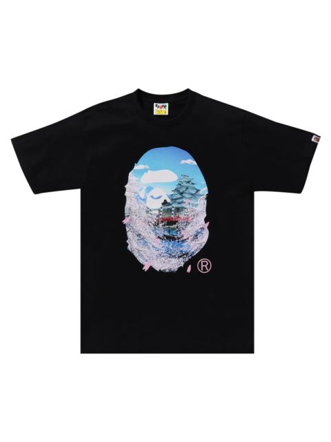 A BATHING APE® BAPE Sakura Photo Ape Head Tee 'Black'