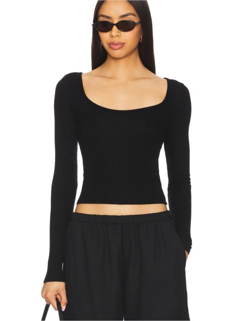 Enza Costa Silk Knit Ballet Top