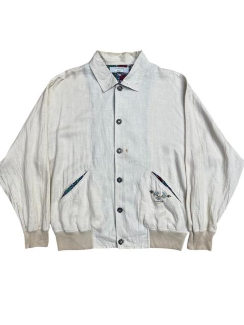 Lanvin Vintage Lanvin Jacket Embroidered Logo & Pattern Pockets