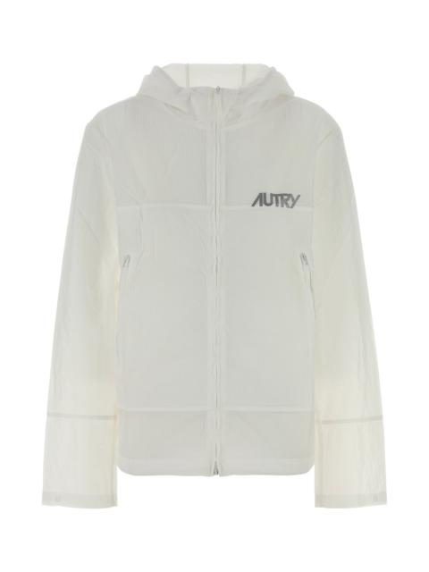 AUTRY White nylon windbreaker
