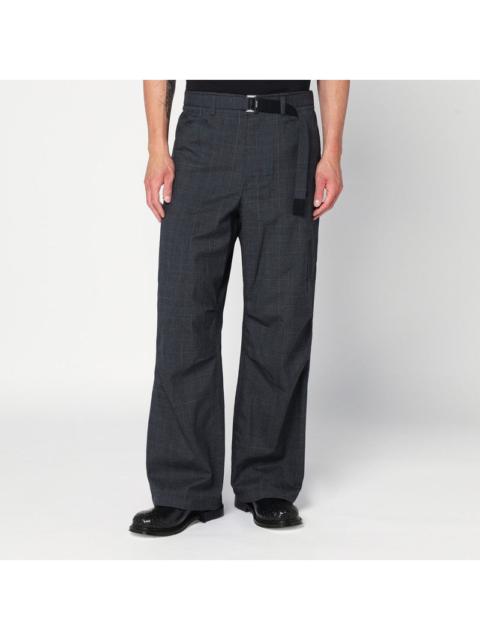 sacai Sacai Gray Cargo Pants With Belt Men