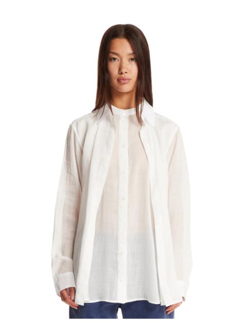 TOTEME White Double Collar Shirt
