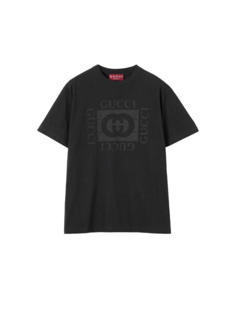 GUCCI GUCCI $650 Men's Black Cotton T-shirt New & Authentic (Men's