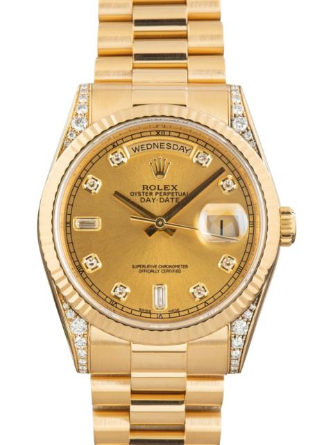 ROLEX Rolex Day-Date 36 Diamond Dial 118338 18k Yellow Gold