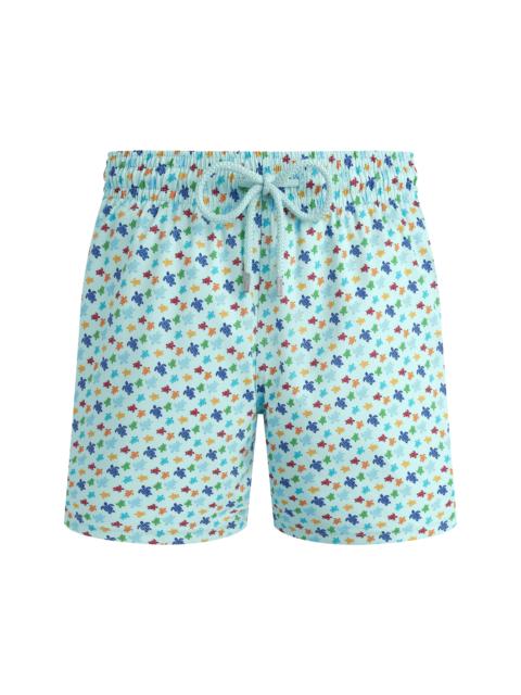Vilebrequin Men Stretch Short Swim Trunks Micro Ronde Des Tortues Rainbow