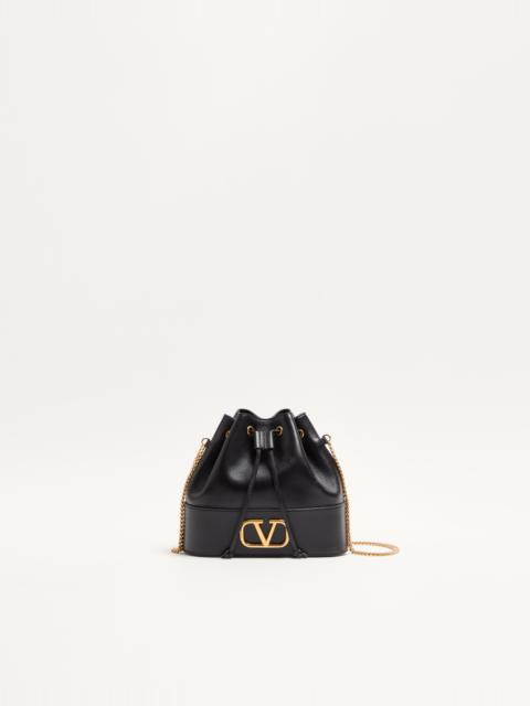 Valentino MINI BUCKET BAG IN NAPPA WITH VLOGO SIGNATURE CHAIN