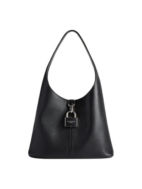 BALENCIAGA (WMNS) Balenciaga Locker Medium North-south Hobo Bag 'Black' 7716362AAWC1000