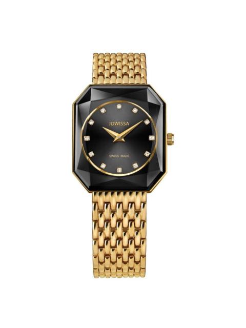 Jowissa - Jowissa Facet Radiant Diamond Black Dial Ladies Watch J8.078.M