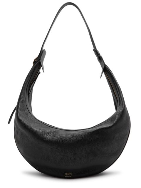 Augustina grained leather hobo bag