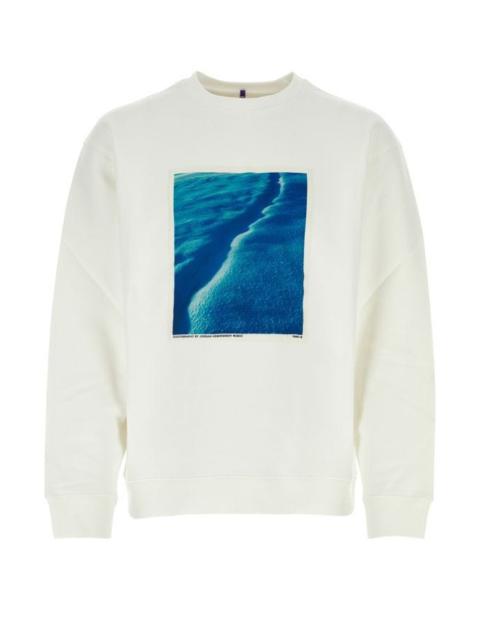 Oamc Man White Cotton Oversize Eider Falls Sweatshirt