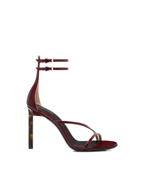 TOM FORD PATENT LEATHER ANKLE STRAP SANDAL