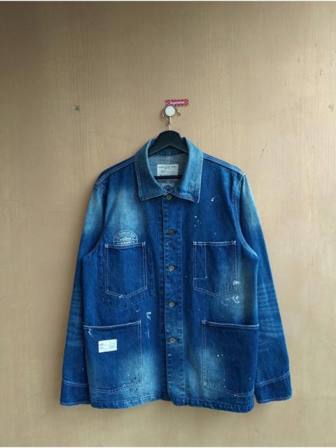 Madness Utility Workwear paint splatter denim jacket
