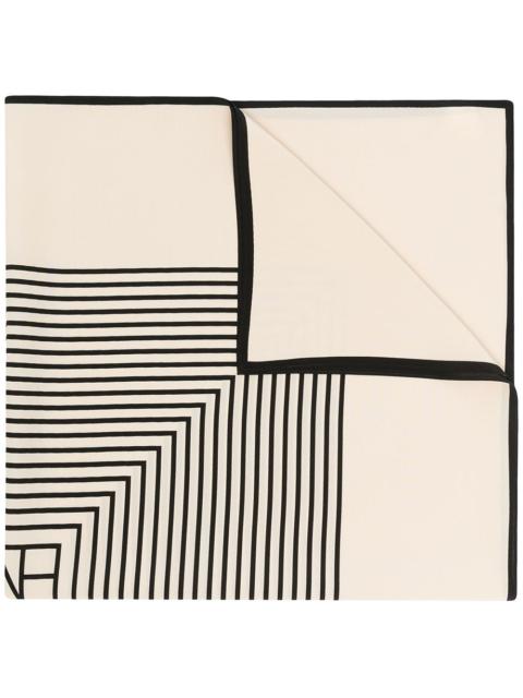 Totême Toteme Women Monogram Silk Scarf