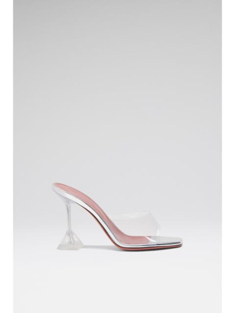 Amina Muaddi LUPITA GLASS SLIPPER 95 TRANSPARENT PVC