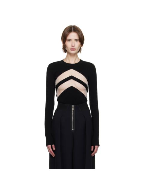 Jean Paul Gaultier Black 'The Chevrons' Sweater