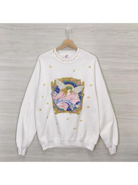 Other Designers Jerzees × Vintage - Vintage 80s Jerzees Crewneck Peace on Earth