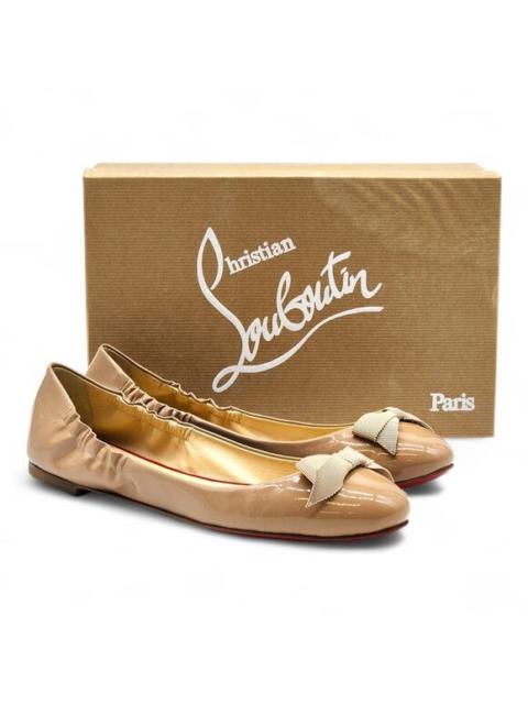 Christian Louboutin Christian Louboutin Gloriana Flat Patent Leather Ballet Flats Nude EU 40 US 9.5