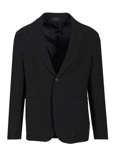 GIORGIO ARMANI Giorgio Armani Men Single-Breasted Stretch Wool Jacket