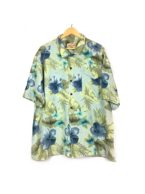 Other Designers Havana Jacks Cafe - Hawaiian Floral 100% Silk Shirt