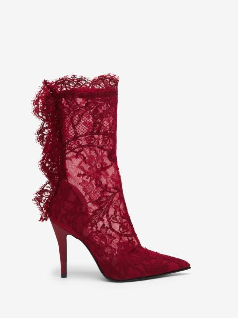 Alexander McQueen Heron Lace Boot