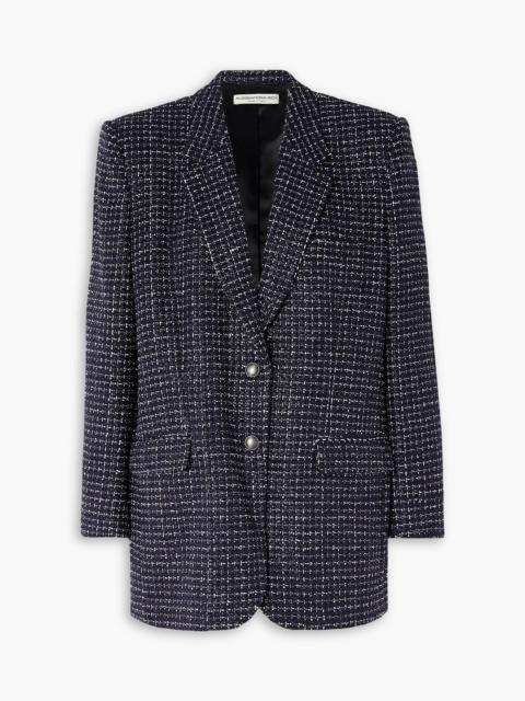 Alessandra Rich Oversized sequin-embellished metallic tweed blazer