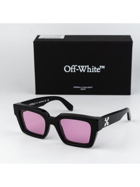 Off-White Off-White VIRGIL Women Sunglasses Black Pink Square OERI008 1030 NEW AUTHENTIC