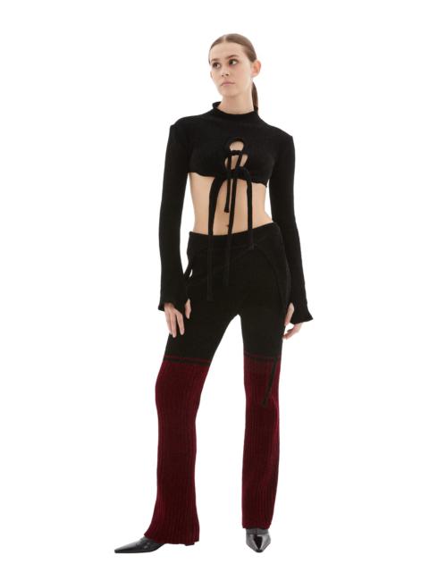OTTOLINGER KNIT PANTS (BLACK/RED)