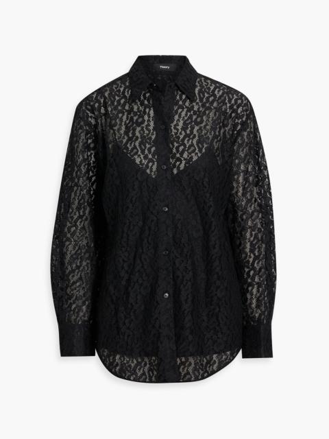Theory Corded lace shirt
