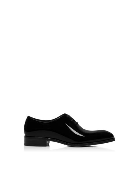 TOM FORD PATENT LEATHER VINCENT EVENING WHOLECUT LACE UP
