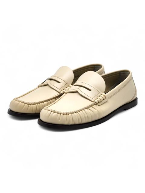 SAINT LAURENT Le Loafer YSL Monogram Leather Loafers White EU 38.5 $1050