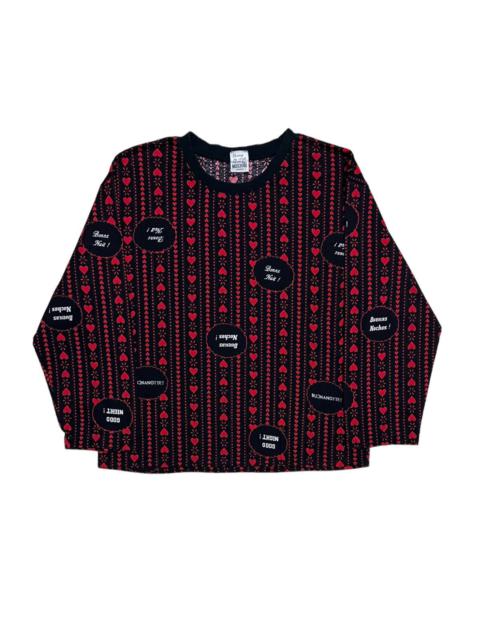 Moschino Designer Moschino Lingerie Fullprint Love Longsleeve
