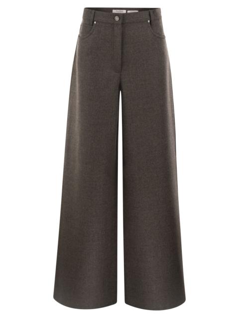Max Mara Max Mara Women Mxsgennaio - Pure Virgin Wool Wide-Leg Trousers
