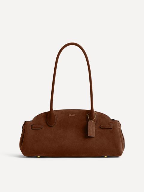 COACH Empire Carryall Suede Top Handle Bag 34