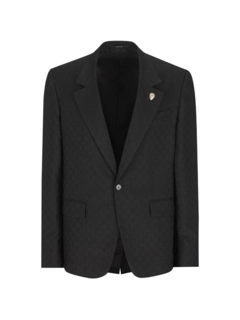 GUCCI Gucci Men Gg Wool Single-Breasted Jacket
