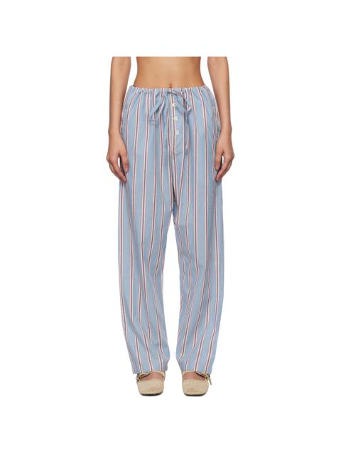 BODE Blue Regatta Stripe Pyjama Pants