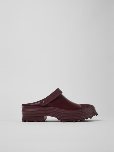 CAMPERLAB Burgundy Leather Clogs